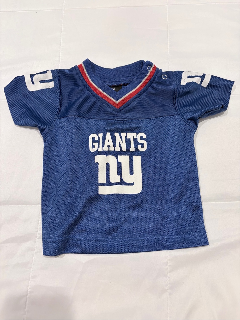Reebok Blue Kids GIANTS Football Jersey with White Graphics